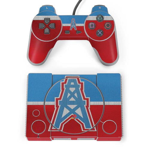 NFL Houston Oilers Vintage PlayStation Classic Bundle Skin